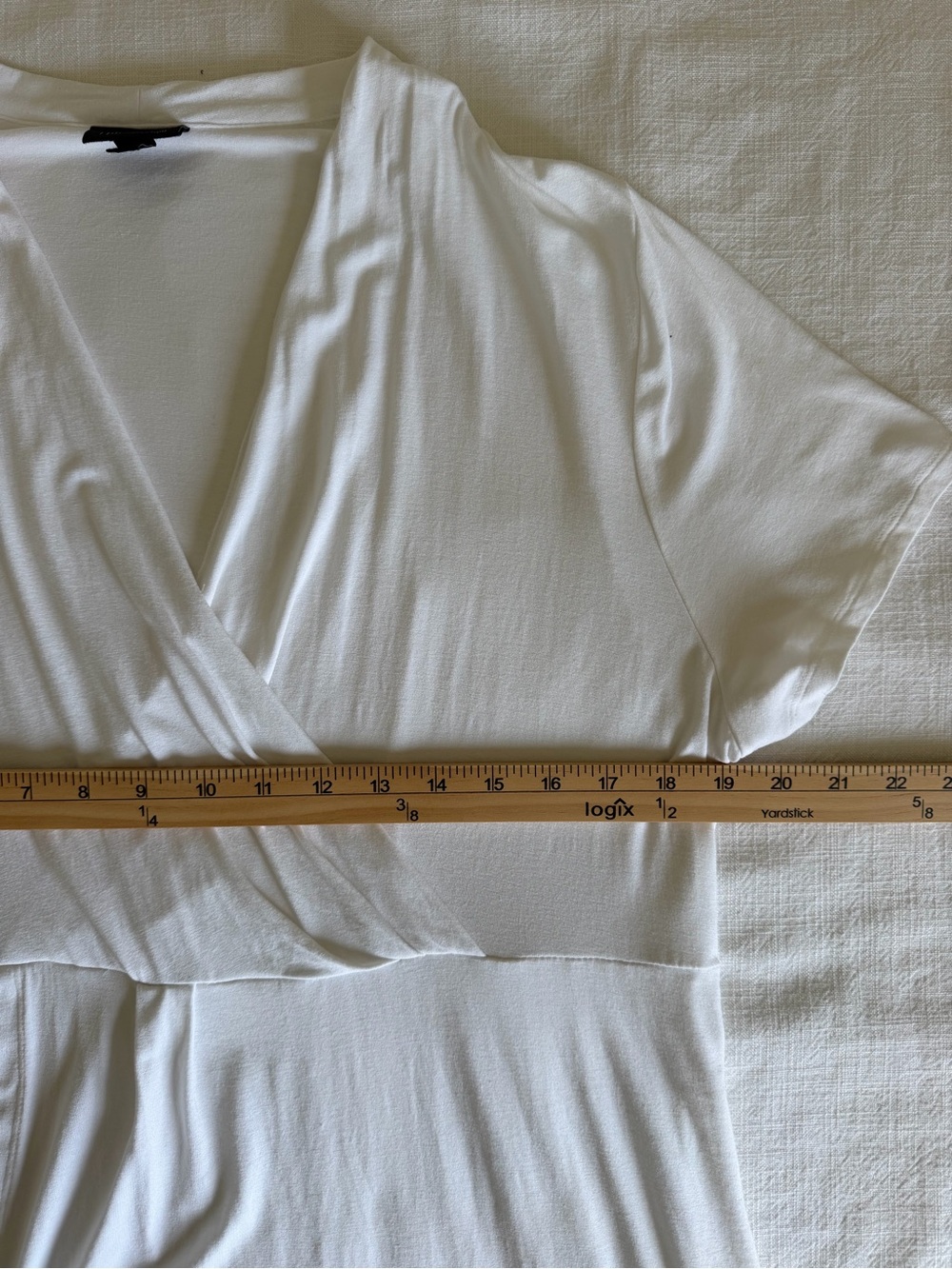 J. Jill Wearever Collection White Wrap -Style Top - Picture 9 of 10